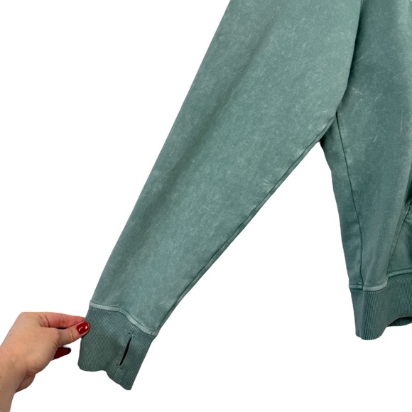 LULULEMON Scuba Pullover *Wash in Washed Tidewater Teal Hoodie Green 8 W3CODS - Picture 6 of 13
